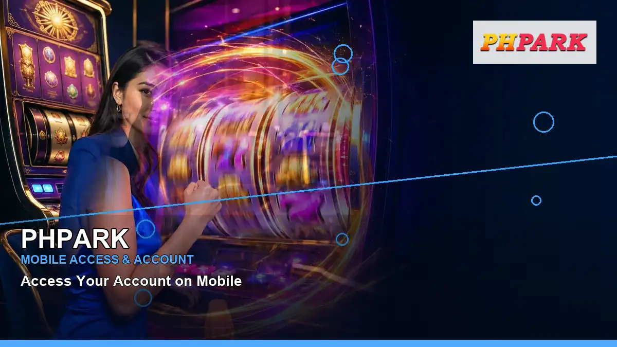 PHPARK high-energy mobile casino app in a left close-up layout for Philippine players