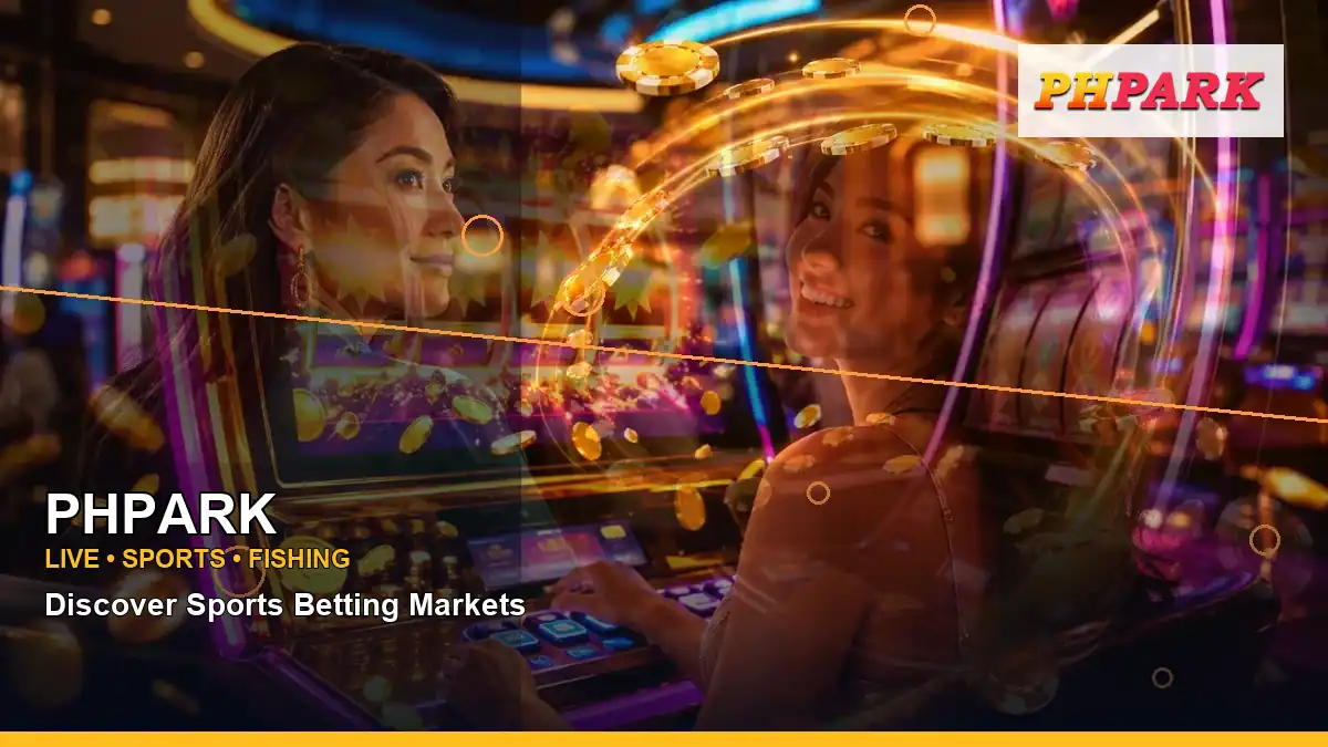 PHPARK adventure online slot games featuring an adult Filipina casino host with a left-diagonal composition